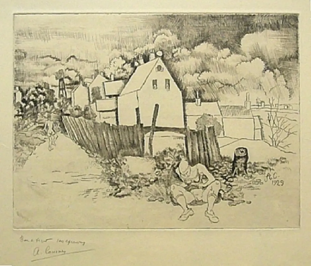 Офорт Courmes - Sans titre