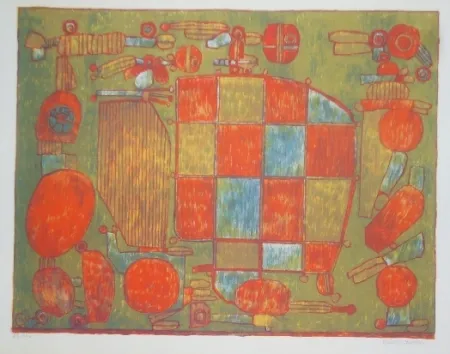 Литография Courtin - Parent du côté gauche