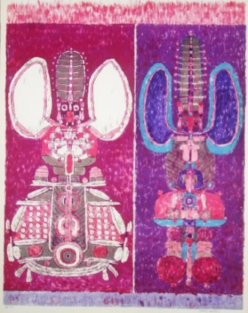 Литография Courtin - Tremblements