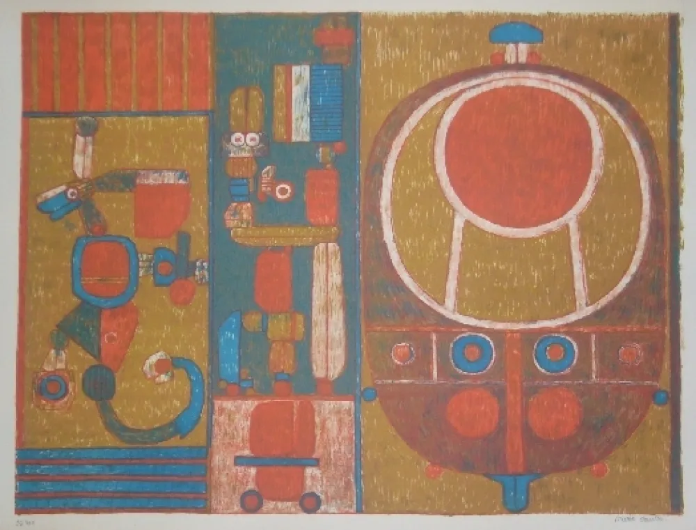 Литография Courtin - Vérité Cruelle d'un ancien jeu 