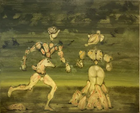 Нет Никаких Технических Coutaud - Huile sur papier