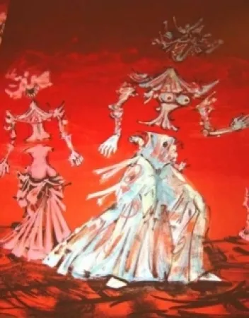 Литография Coutaud - Les femmes fleurs