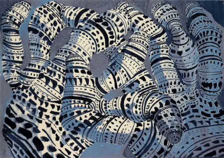 Многоэкземплярное Произведение Cragg - Form Code (Blue)