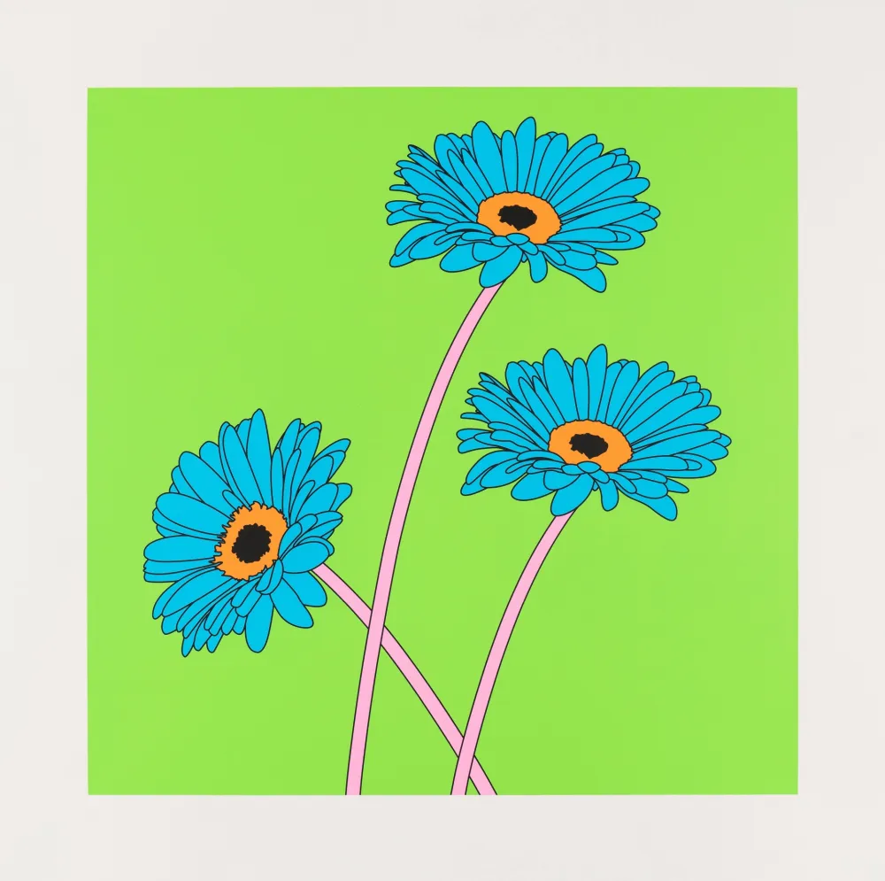 Сериграфия Craig-Martin - Gerberas