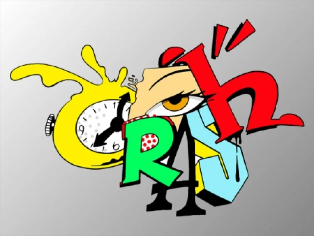 Сериграфия Crash - Clock 2