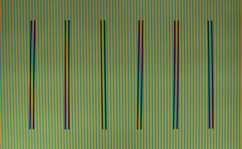 Литография Cruz-Diez - Couleur à l'Espace Olot