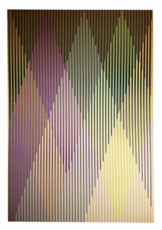 Сериграфия Cruz-Diez - Couleur additive perseus 2