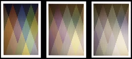 Сериграфия Cruz-Diez - Couleur Additive Perseus, Portfolio of 3