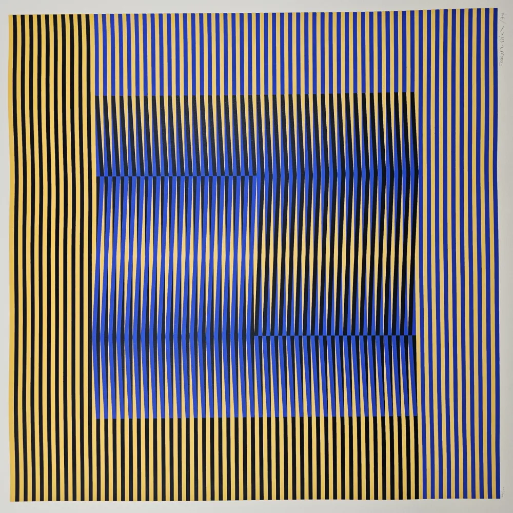 Сериграфия Cruz-Diez - Induction Chromatique