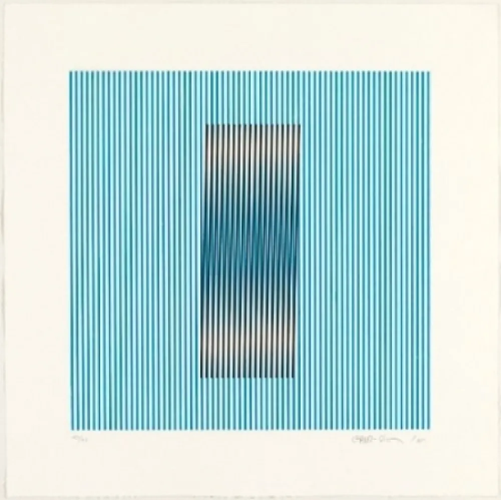 Офорт И Аквитанта Cruz-Diez - Induction del Amarillo Barcelona 