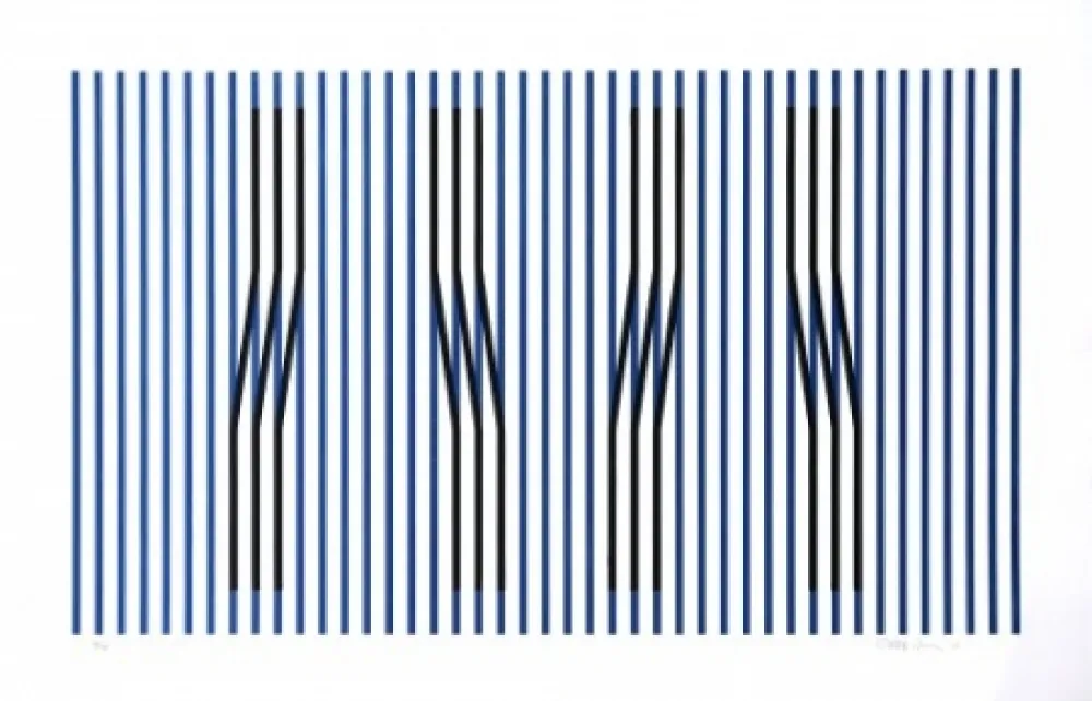 Офорт Cruz-Diez - Induction du Jaune Masnou	