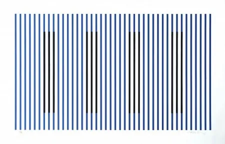 Офорт Cruz-Diez - Induction du Jaune Rioja