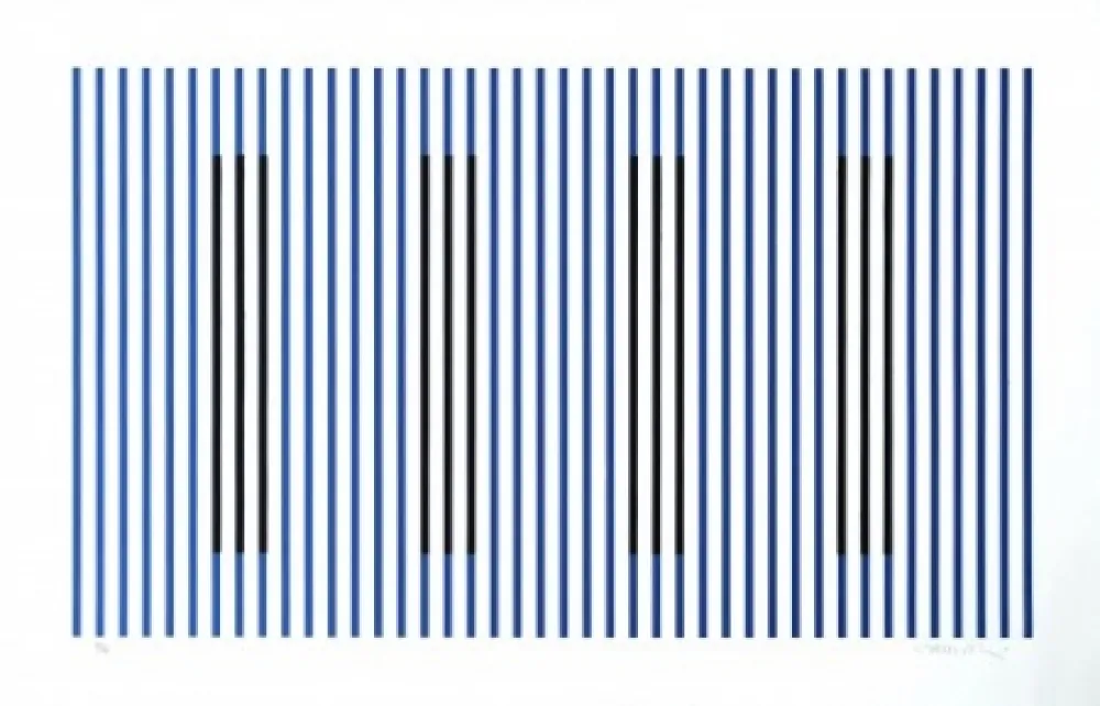 Гравюра Cruz-Diez - Induction du Jaune Rioja