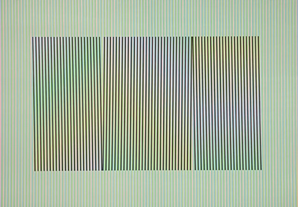 Литография Cruz-Diez - Mod. 3 Inducción Cromática a doble frecuencia Toledo