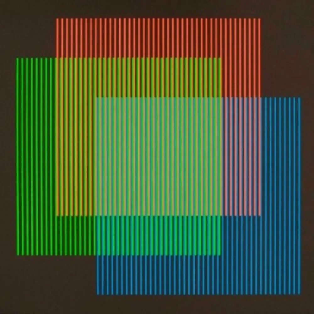 Литография Cruz-Diez - Serie semana - Lunes