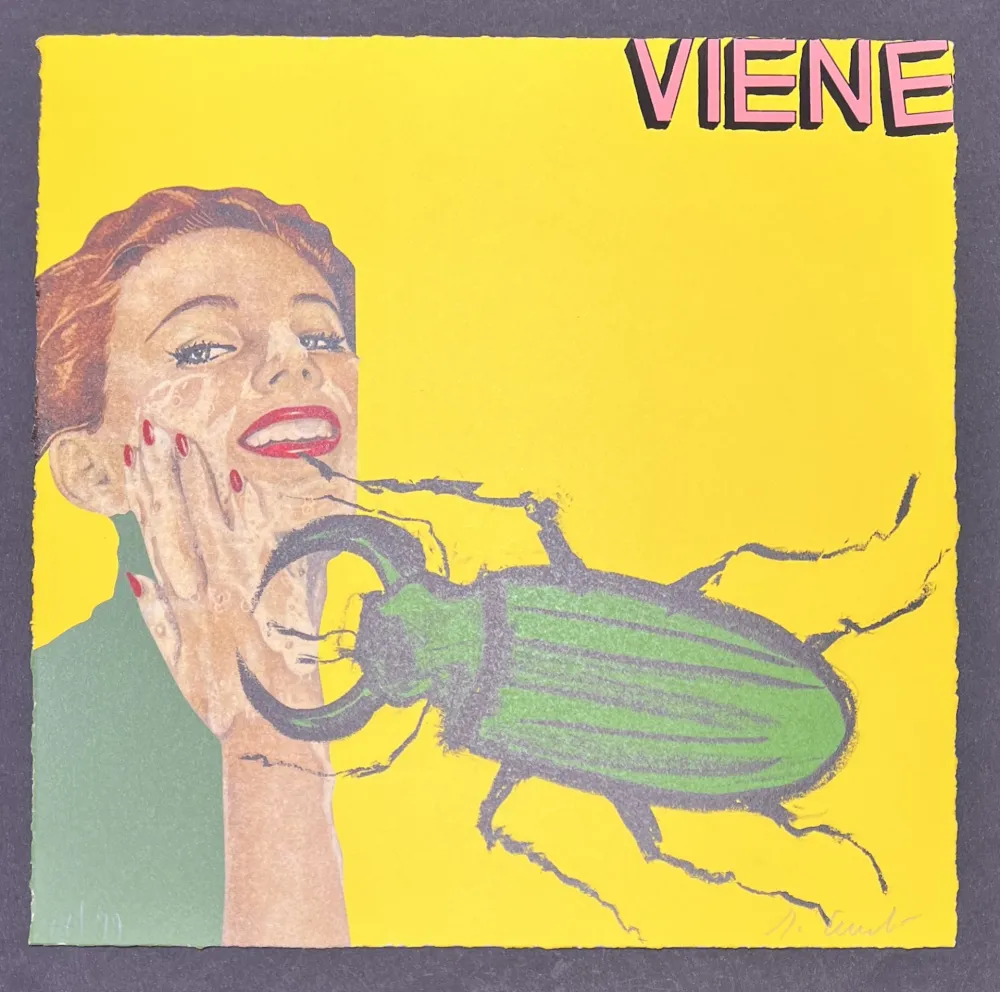 Литография Cucchi - Enzo Cucchi (1949) - Viene - Lithograph on paper