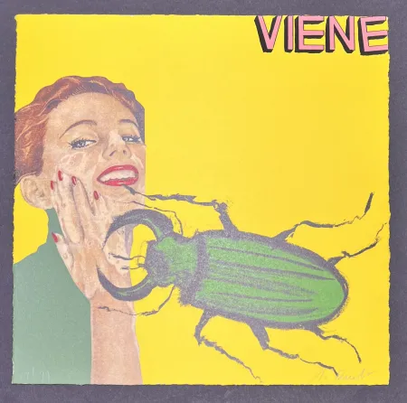 Литография Cucchi - Enzo Cucchi (1949) - Viene - Lithograph on paper