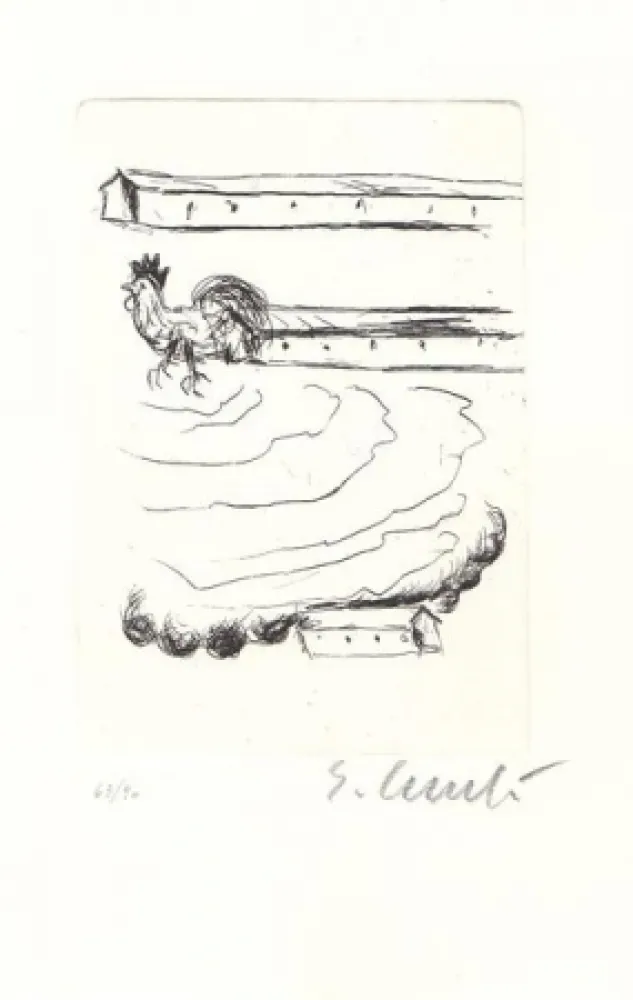 Офорт Cucchi - Senza titolo