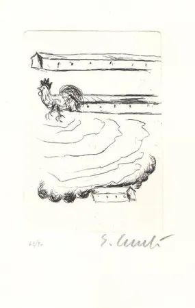 Офорт Cucchi - Senza titolo