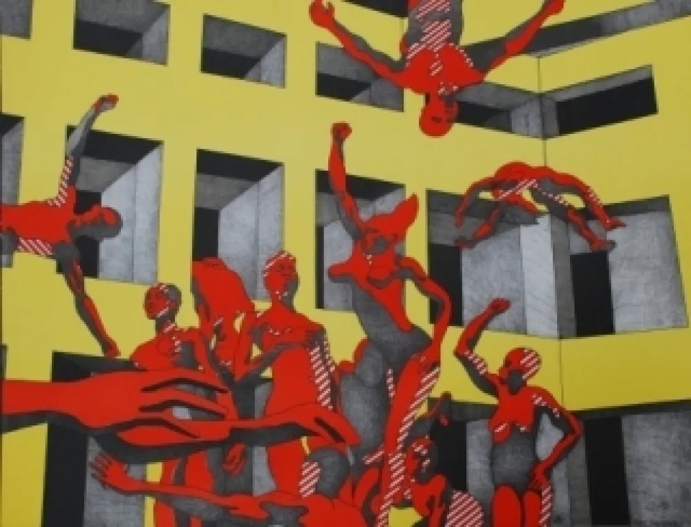 Литография Cueco - L'université