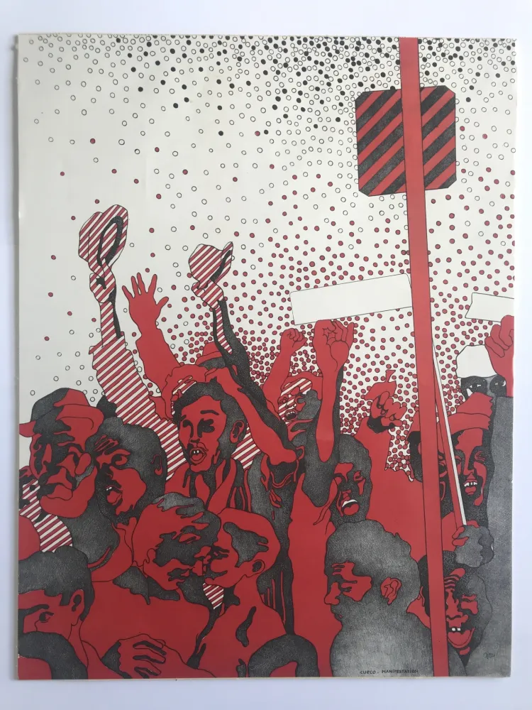 Литография Cueco - Manifestation