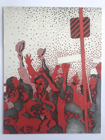 Литография Cueco - Manifestation