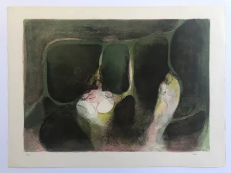 Литография Cueco - Sans titre (deux baigneuses)