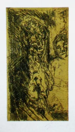 Офорт И Аквитанта Cuevas - Autorretrato