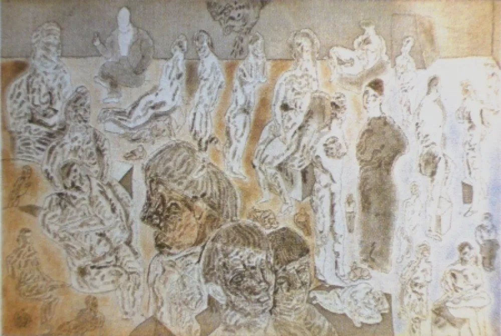 Офорт И Аквитанта Cuevas - Barrio chino I