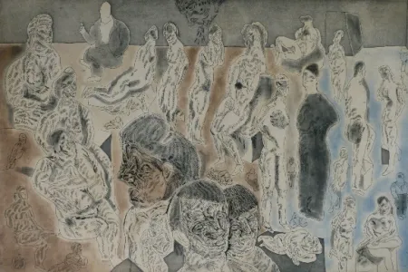 Офорт И Аквитанта Cuevas - Barrion chino I