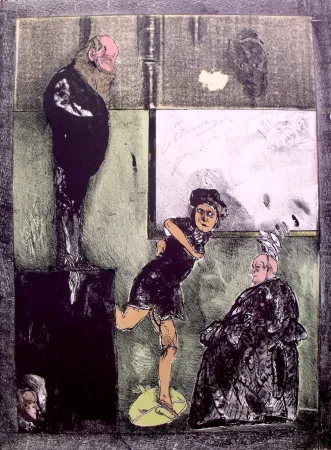 Литография Cuevas - El espejo