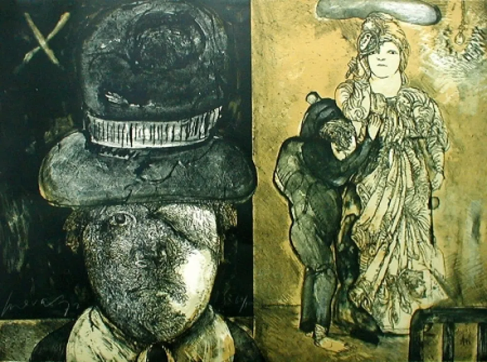 Литография Cuevas - La Maga (from 