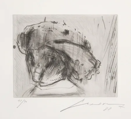 Офорт И Аквитанта Cuevas - Portrait of Rembrandt as a Child