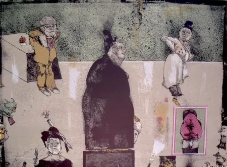 Литография Cuevas - Sans Titre