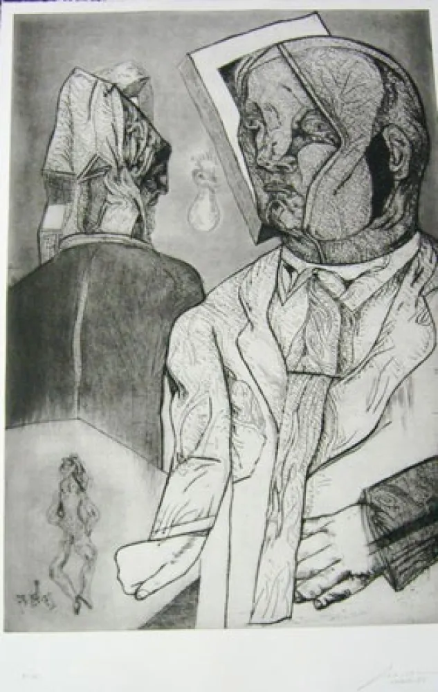 Офорт Cuevas - S/T