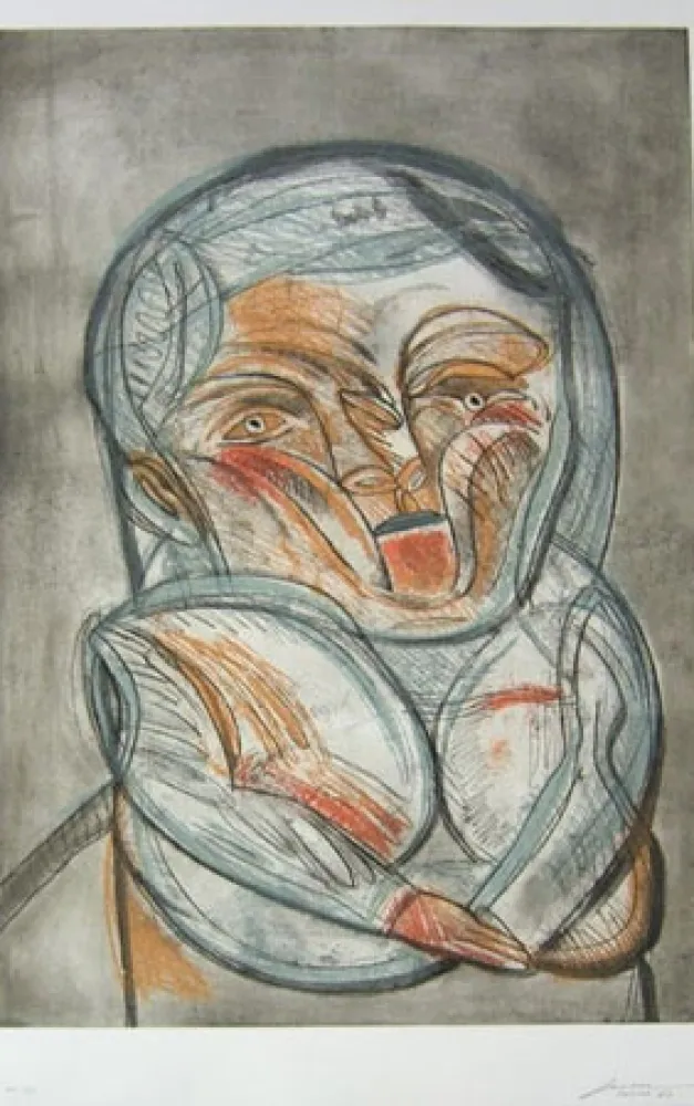 Офорт Cuevas - S/T