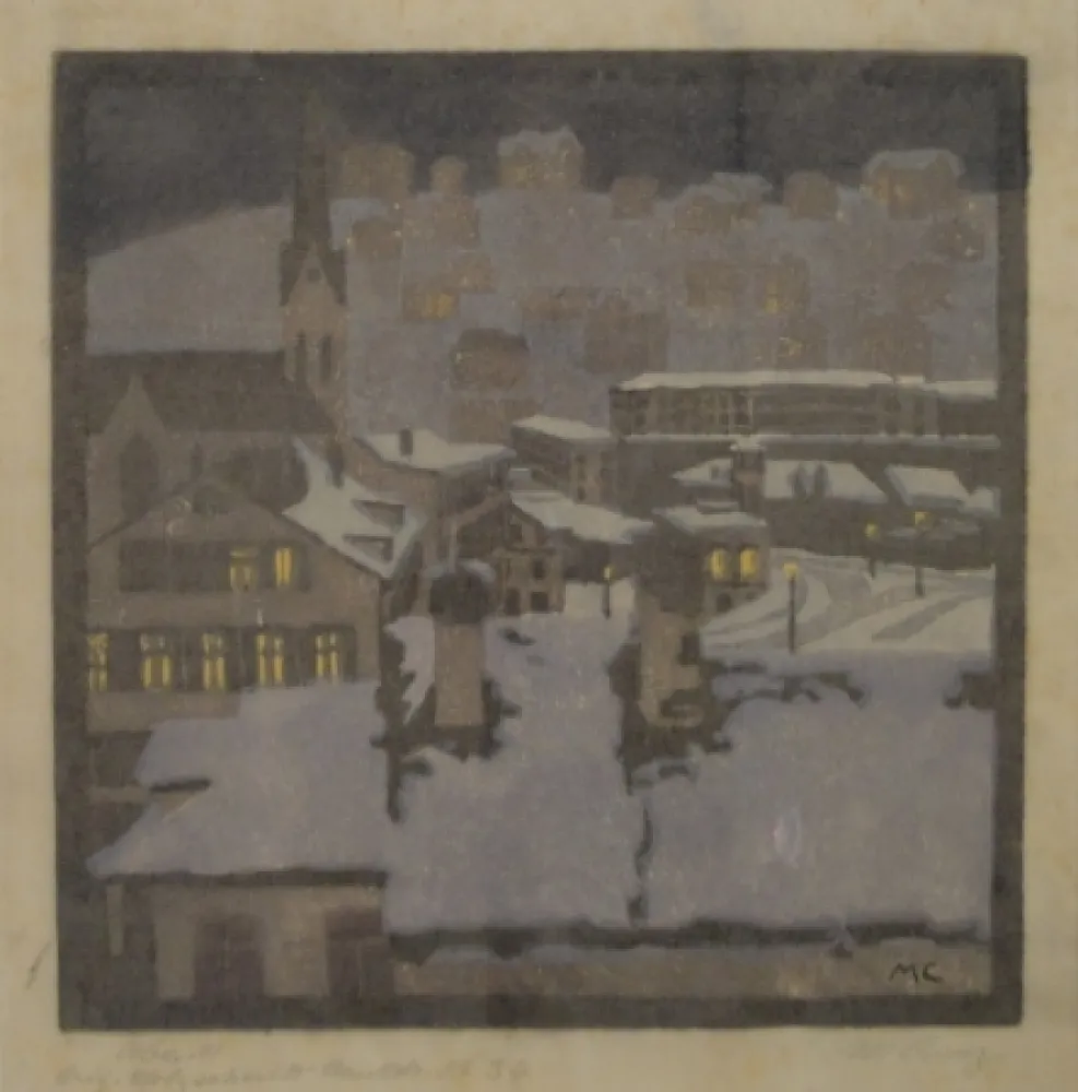 Гравюра На Дереве Cunz - Abend