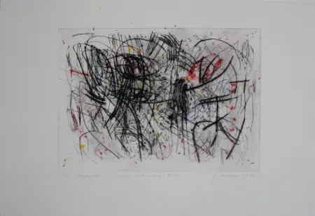 Гравюра Сухой Иглой Czichon - Gegenüber / Across