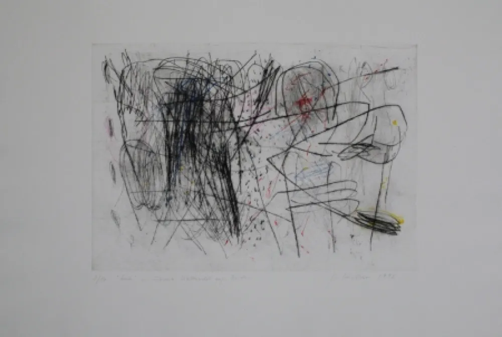 Гравюра Сухой Иглой Czichon - Geste