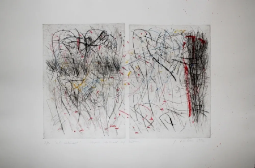 Гравюра Сухой Иглой Czichon - O.I. Gebündelt