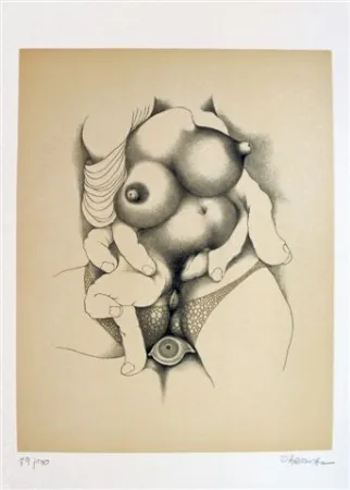 Литография Daboval - Les phantasmes de Berthe 4