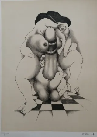 Литография Daboval - Phantasmes de Berthe 1