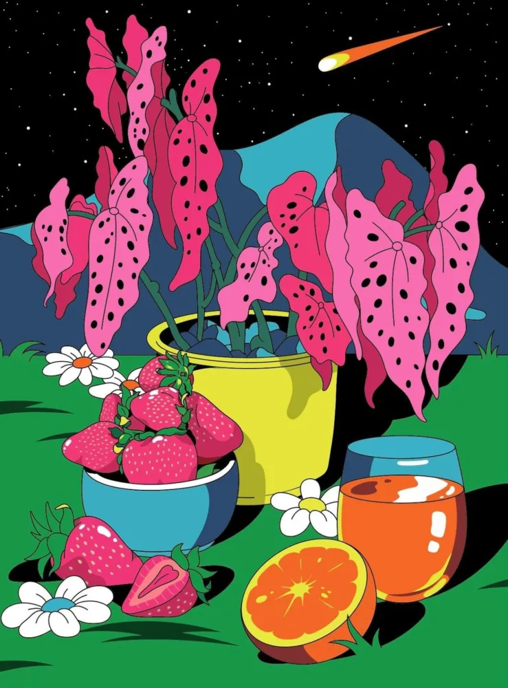 Литография Dabs - Memories from The Garden Party