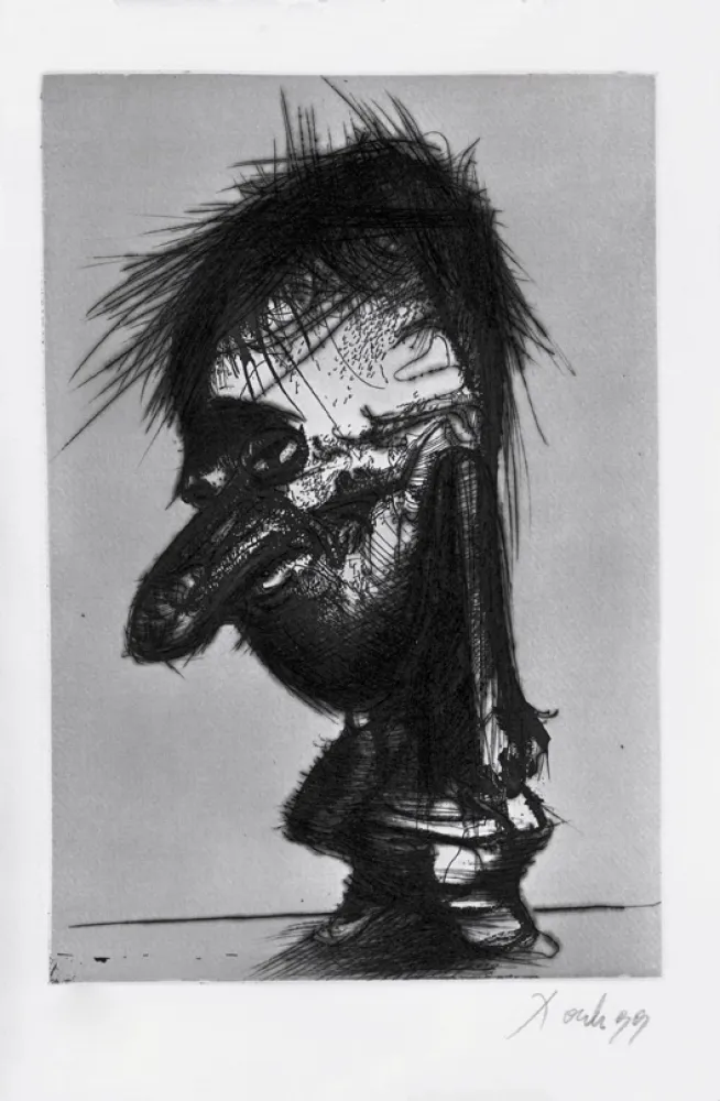 Офорт И Аквитанта Dado - Autoportrait