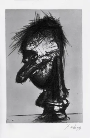 Офорт И Аквитанта Dado - Autoportrait