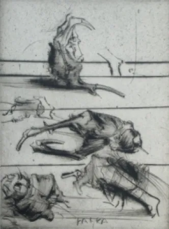 Офорт Dado - Kafka