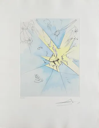 Офорт Dali - A Shattering Entrance upon the American Stage