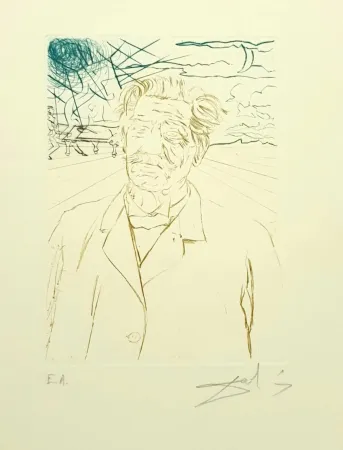 Офорт Dali - Albert Schweitzer
