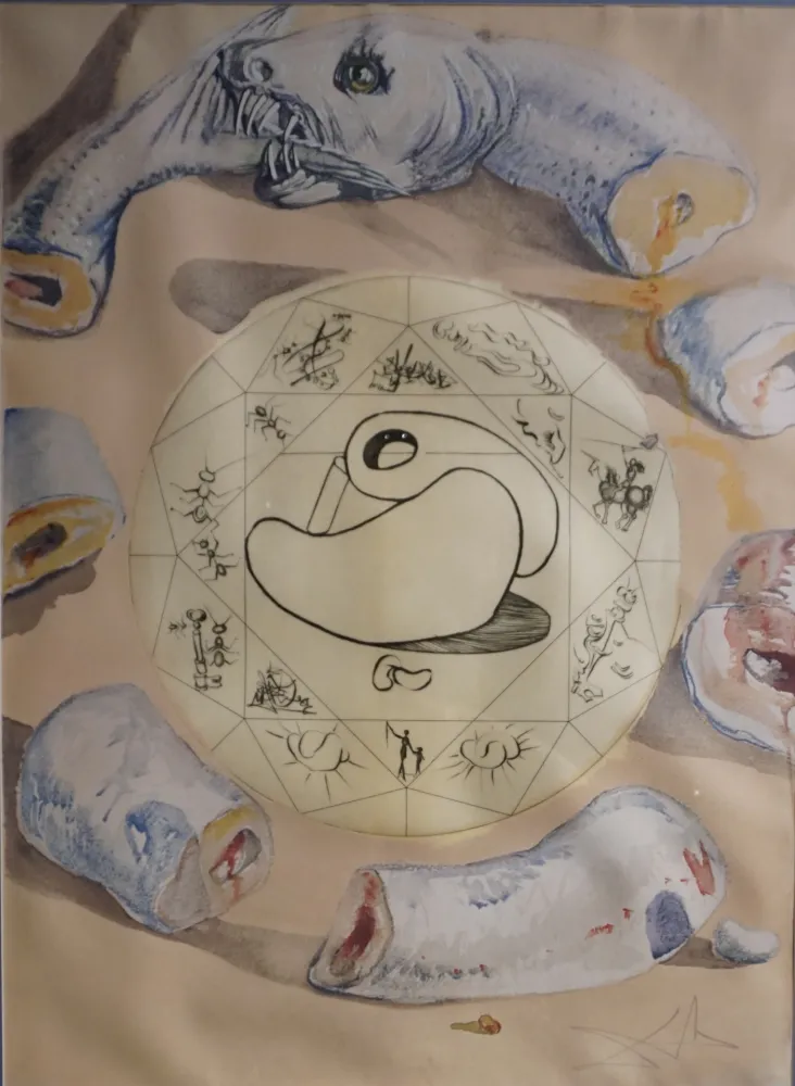 Гравюра Dali - Alchimie des Philosophes L’Ouraboros 