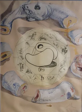 Гравюра Dali - Alchimie des Philosophes L’Ouraboros 